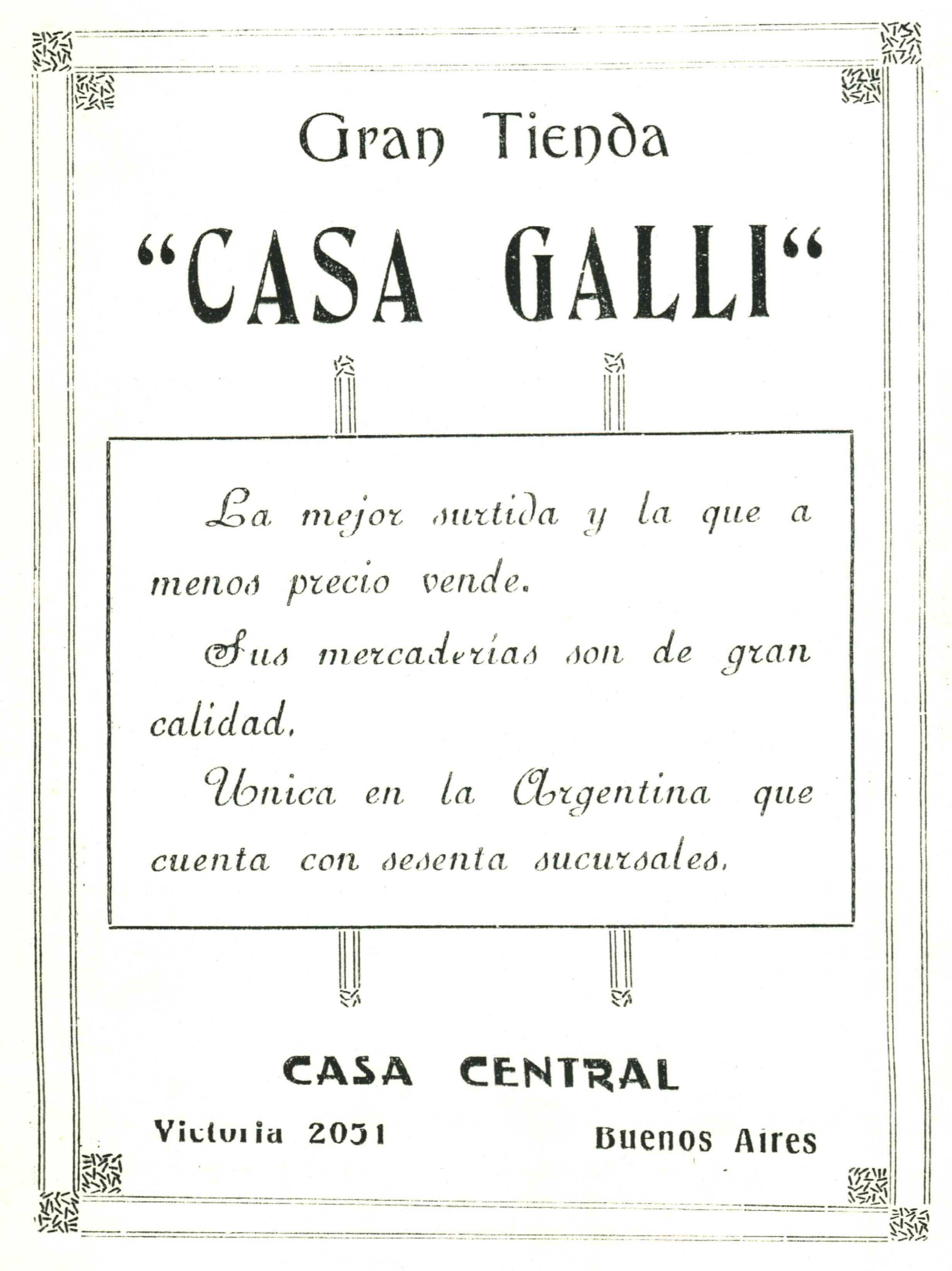 CASA GALLI CARHUE TIENDA 