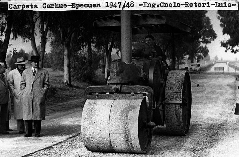 1947 Pavimentación camino Carhue - Epecuen