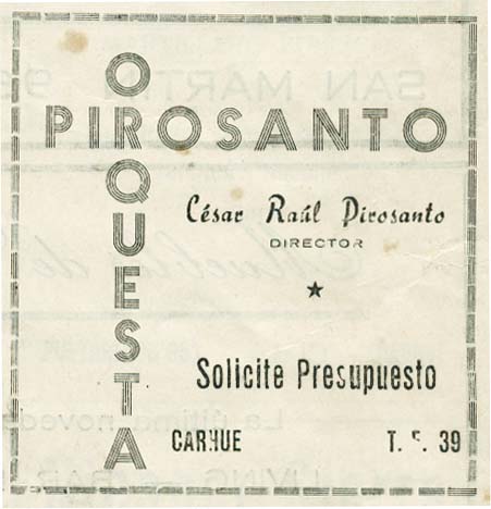orquesta pirosanto carhue