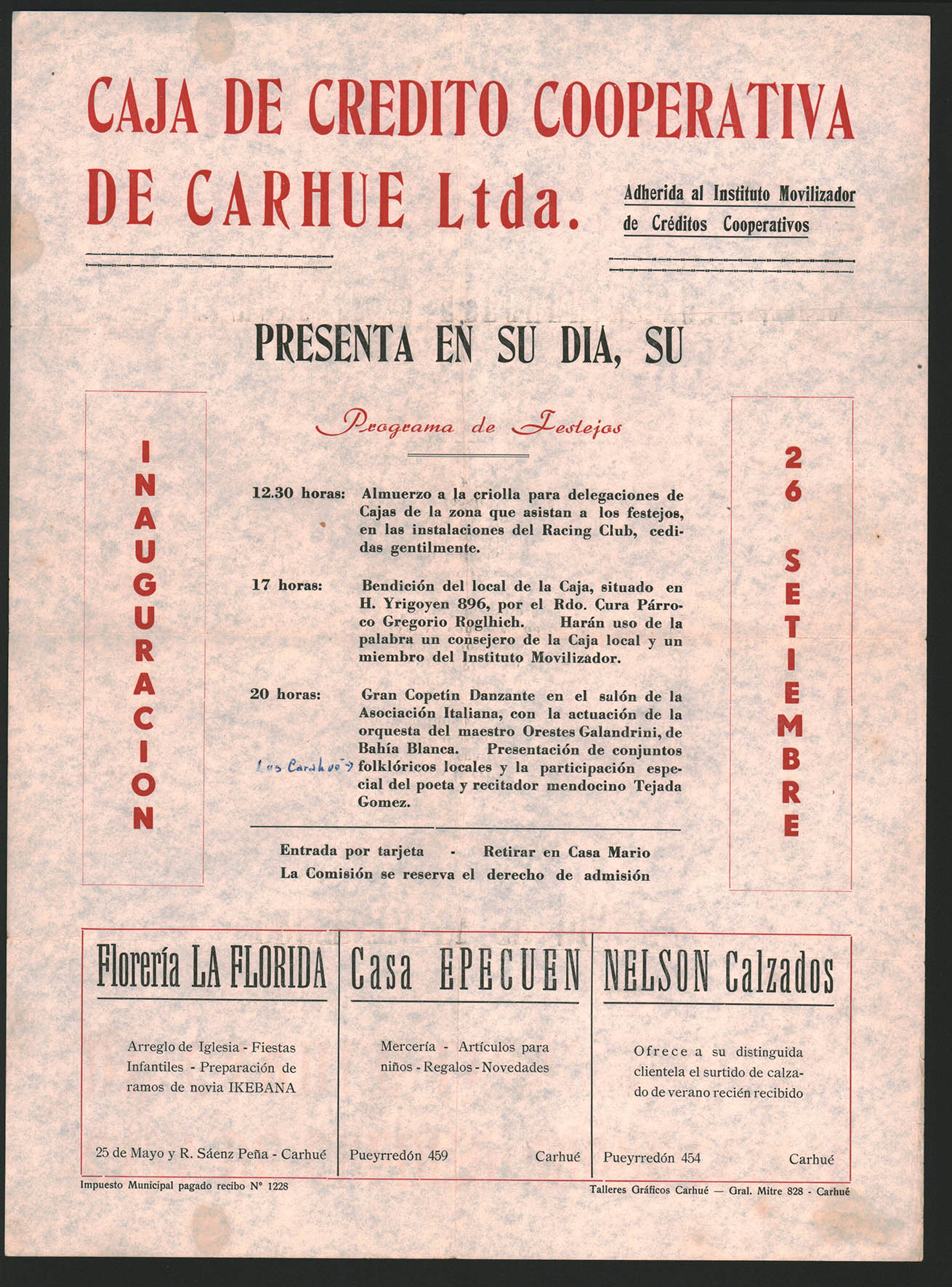 caja credito cooperativo carhue 