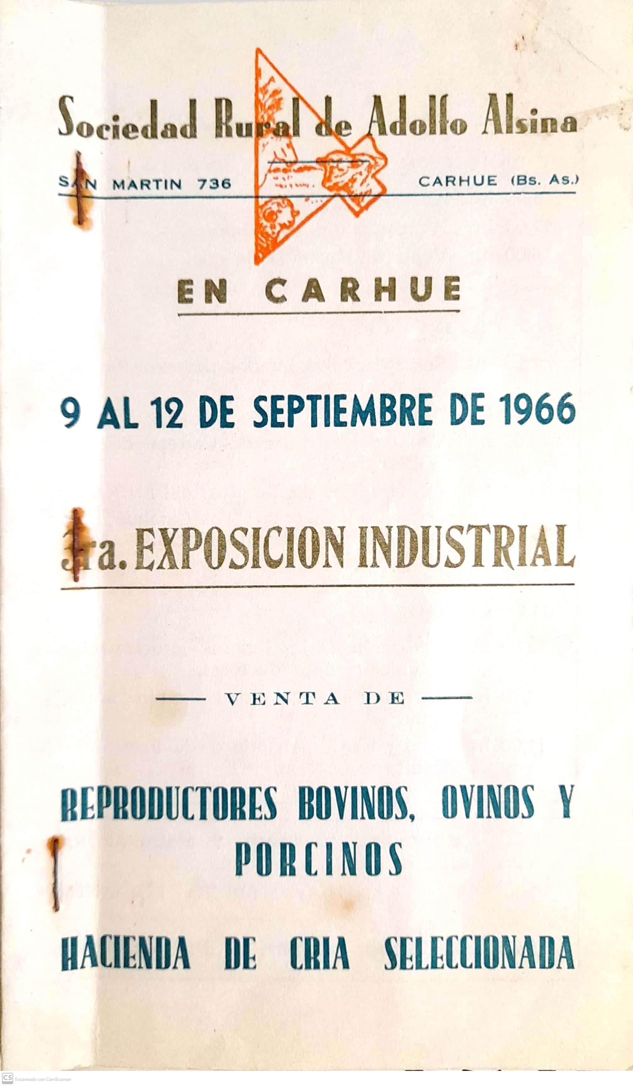 sociedad rural de ADOLFO ALSINA EXPOSICION