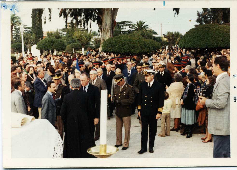 1978. Actos desc. Monumento a Levalle. Misa de Campaña. 1978 CENTENARIO ALSINA MONUMENTO LEVALLE