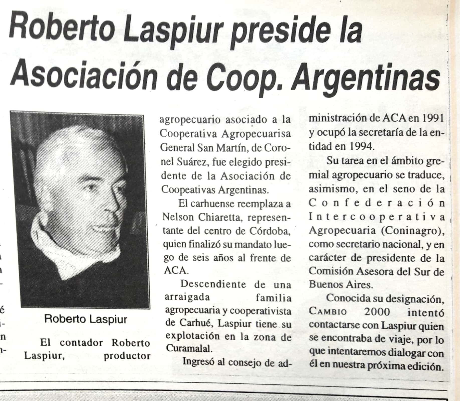 Roberto Laspiur coninagro