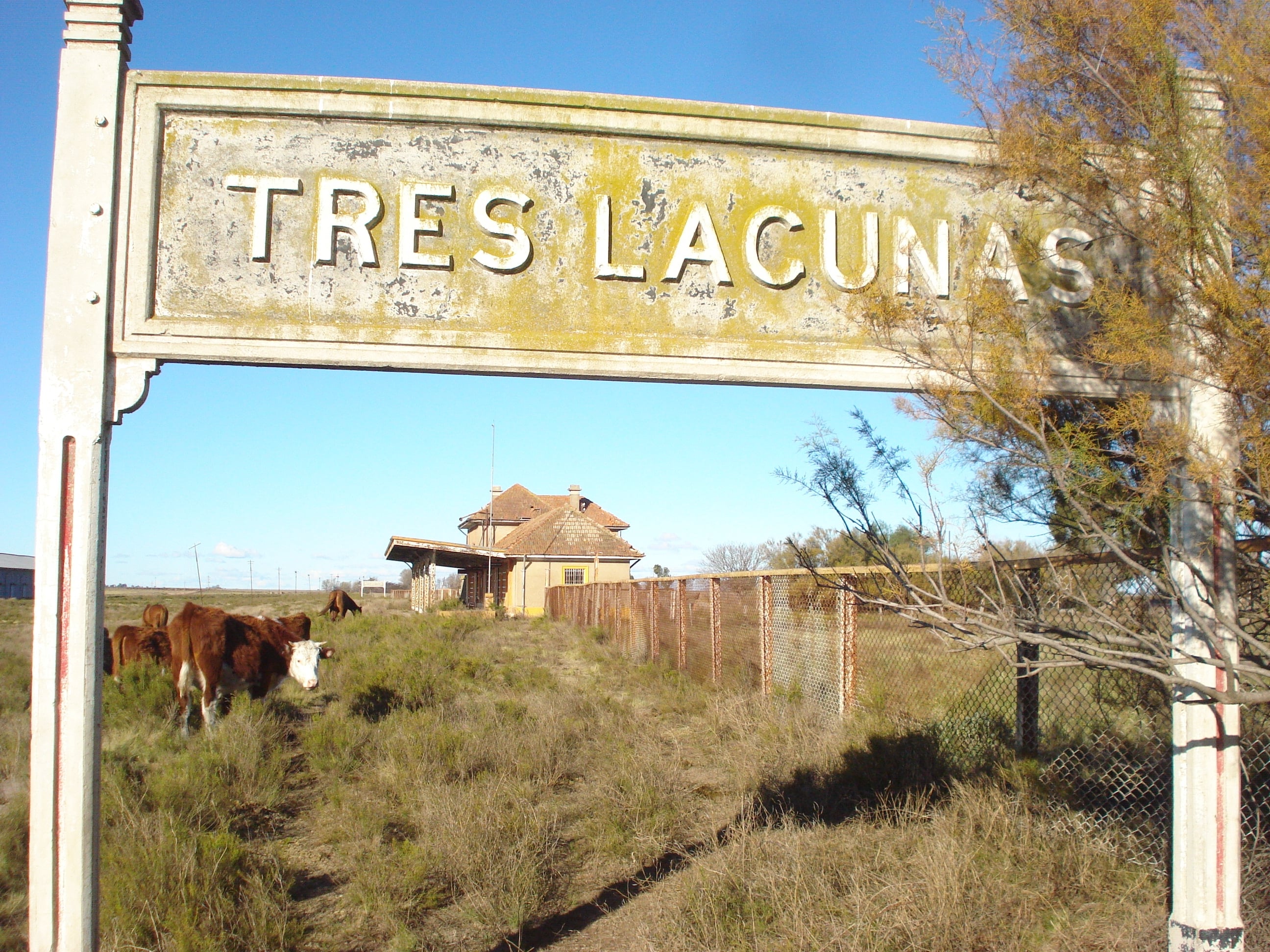 RAMAL CARHUE-RIVERA FERROCARRIL SUD tres lagunas
