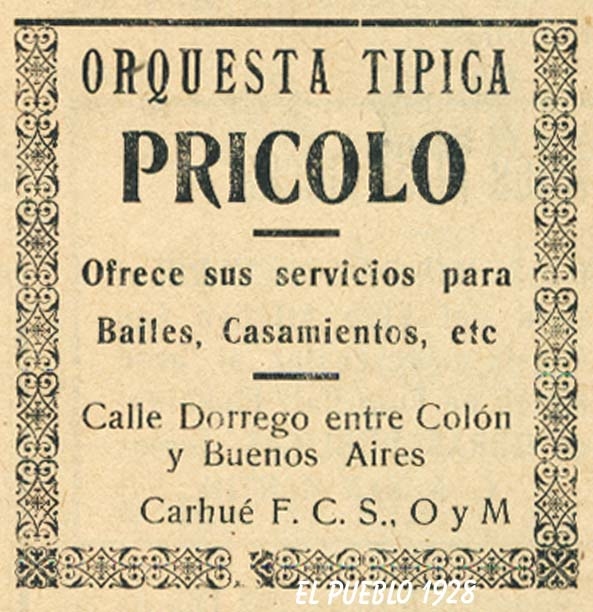 orquesta pricolo carhue