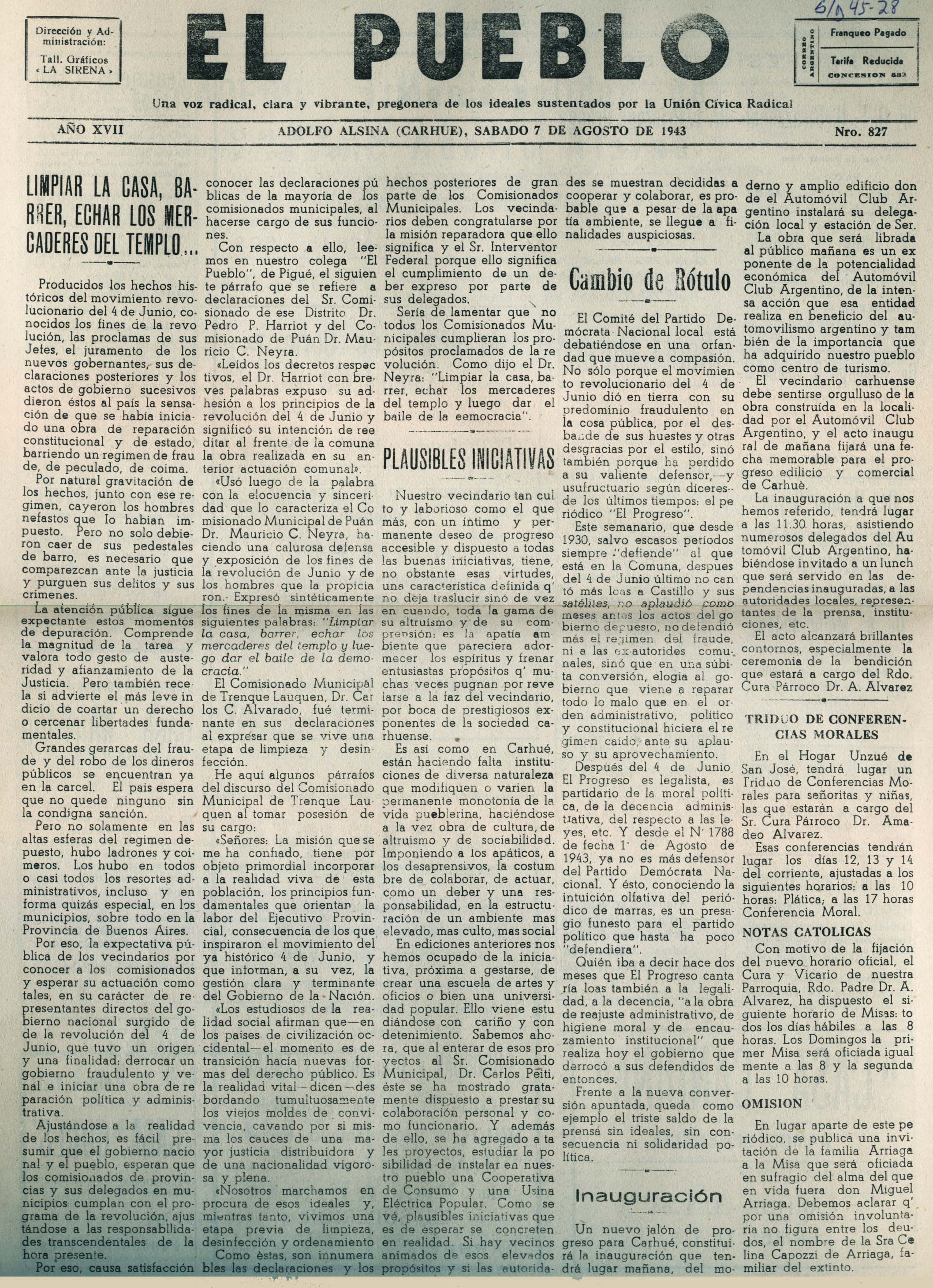Semanario de 1943