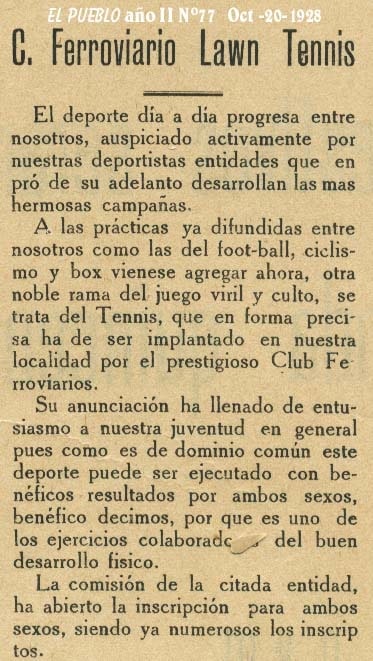 CLUB FERROVIARIO CARHUE  BOX FUTBOL TENIS