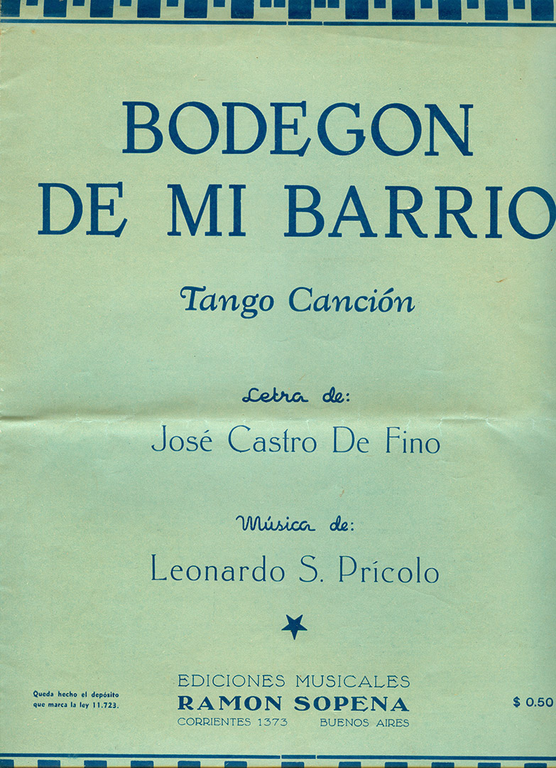 tango bodegon de mi barrio