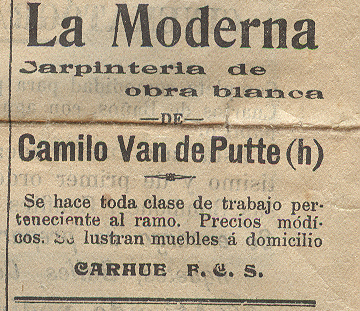 van de Putte Carpinteria carhue