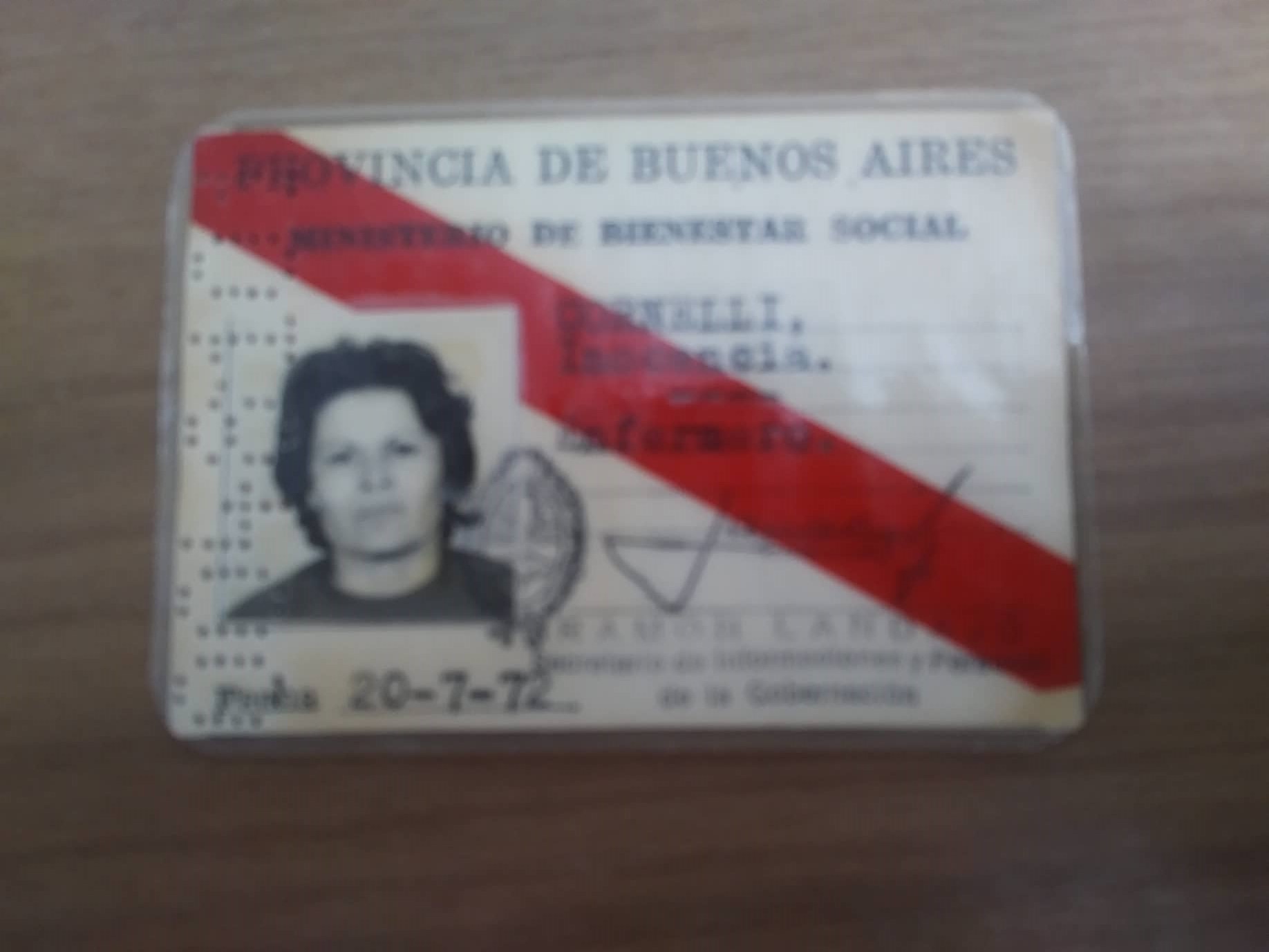 INOCENCIA CORNELLI LEMOS MALDONADO ENFERMERA CARHUE BARRIO OBRERO