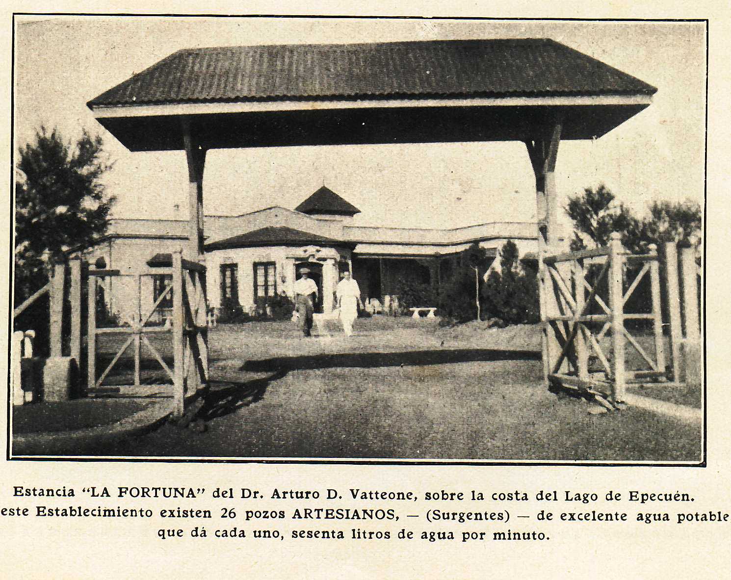 RAMAL CARHUE-RIVERA FERROCARRIL SUD estancia Vatteone 
