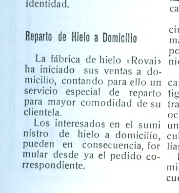 hielo rovai fabrica