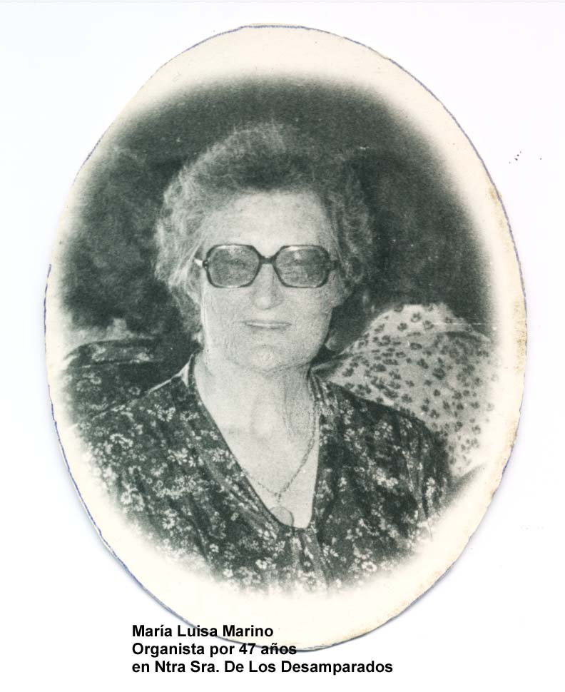 MARIA LUISA MARINO ORGANO PARROQUIA DESAMPARADOS