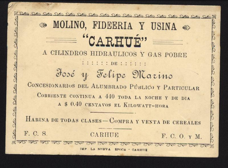 Molino Harinero Carhue Marino