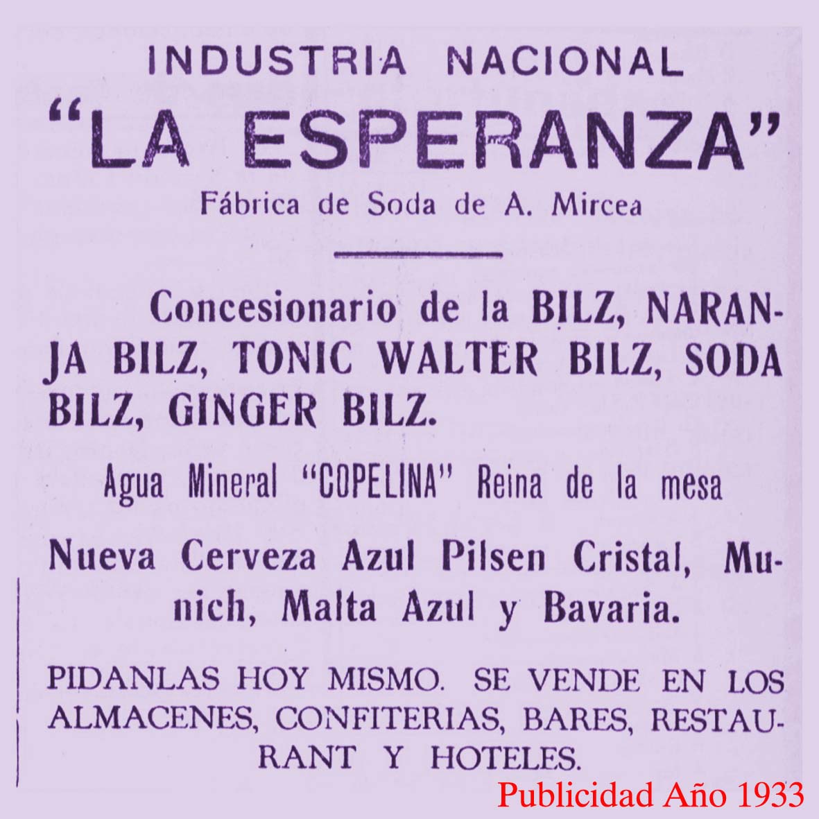 Soda La Esperanza carhue