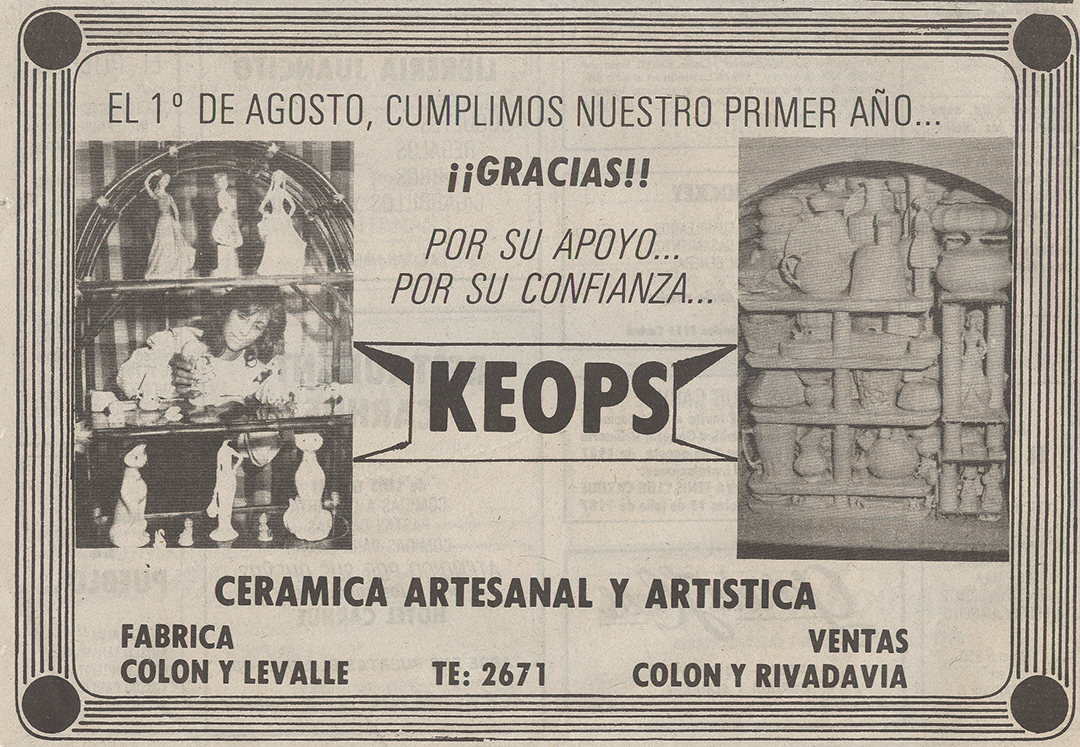 Keops ceramica carhue fabrica