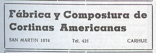cortinas americanas fabrica carhue